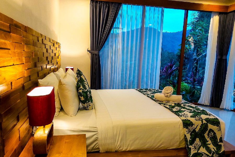 bedroom side view