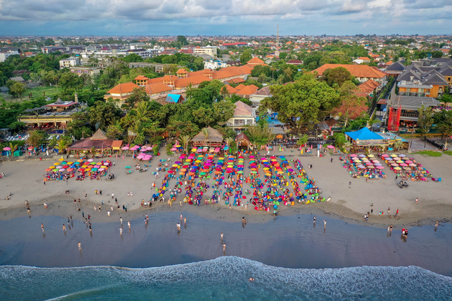 Pantai di Kuta Bali