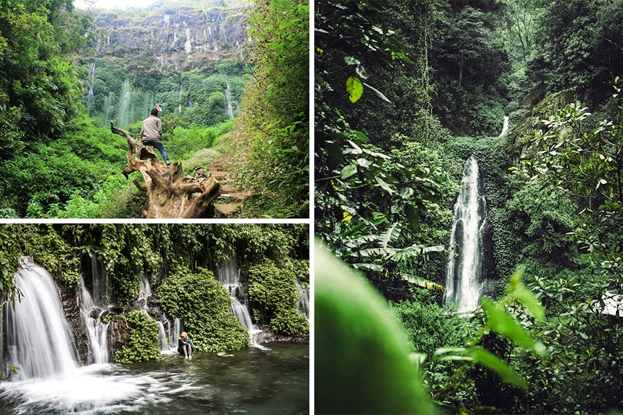 coban sumber pitu waterfall in malang