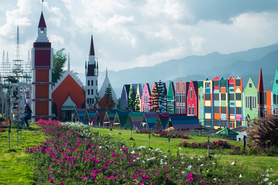 flower garden pujon kidul tourism village