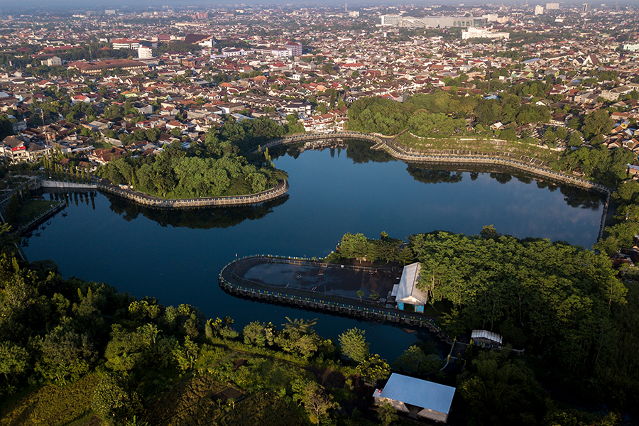 Tempat Trekking dan Jogging di Jogja - Embung Tambakboyo