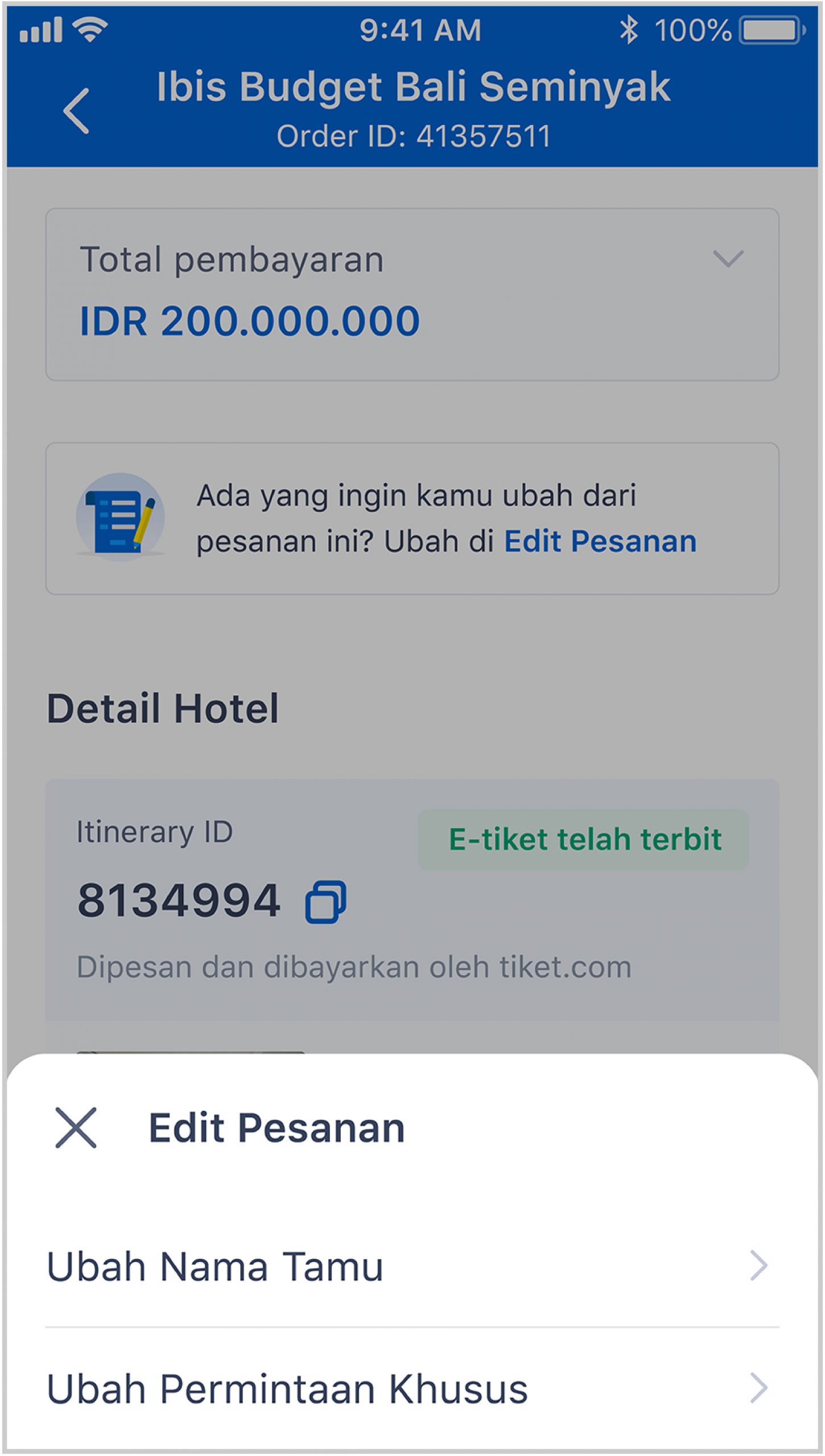 Modify My Booking