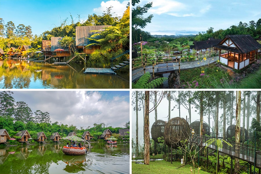 glamping dan penginapan dekat alam di bandung