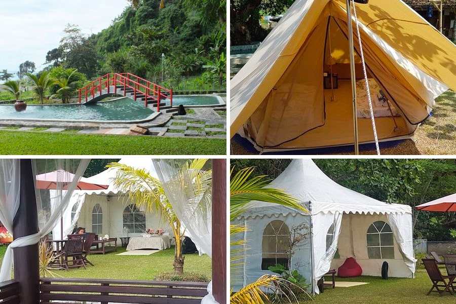 glamping dan penginapan dekat alam di bandung