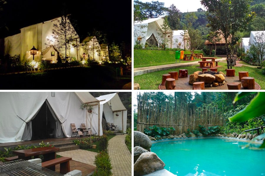 glamping dan penginapan dekat alam di bandung