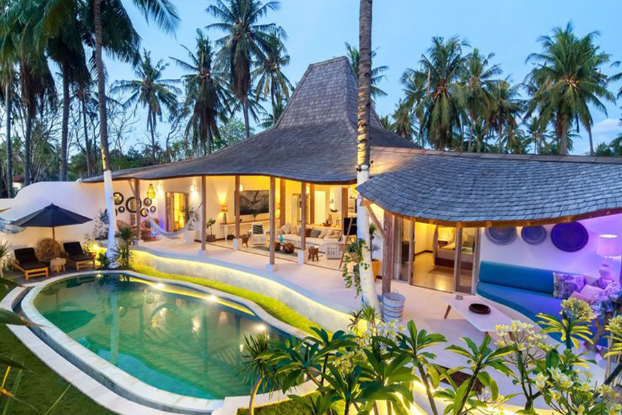 Villa unik di Lombok