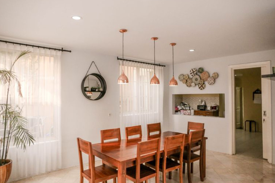dining room minimalist in villa