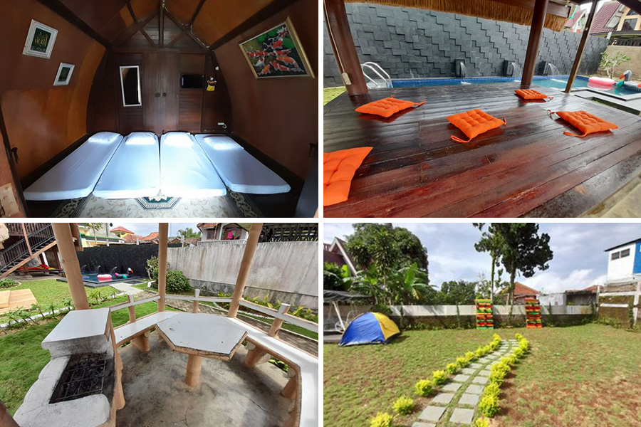 kids playground, big yard, gazebo in villa