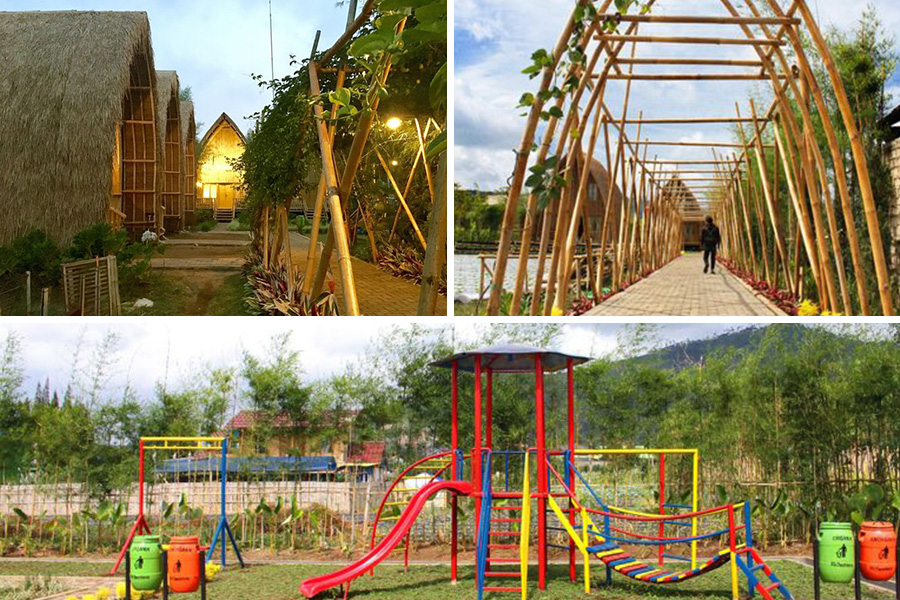 kids playground in villa and park 