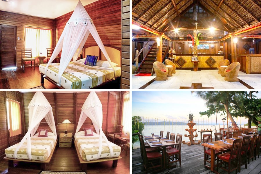 raja ampat dive lodge bed