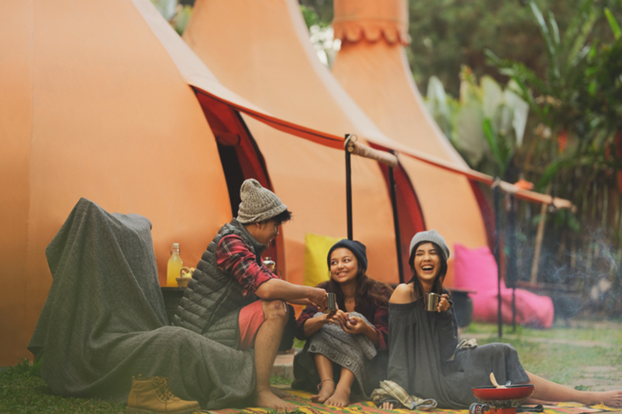 cheap glamping places in indonesia