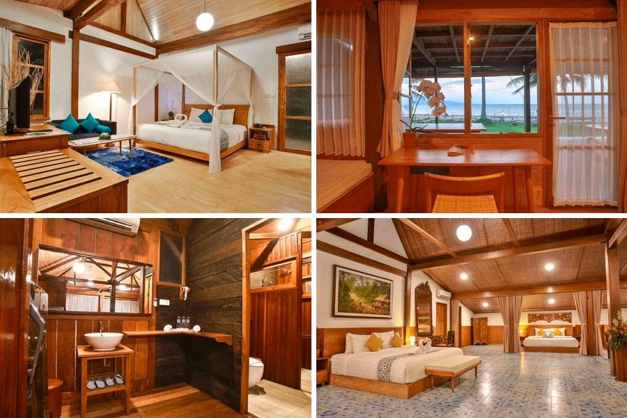 villa dekat pantai di Indonesia