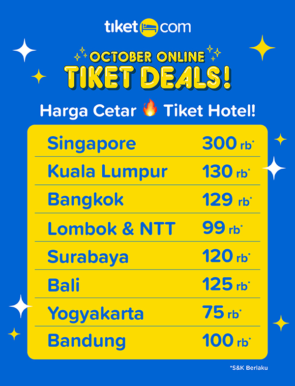 Pricelist Promo OOTD Hotel