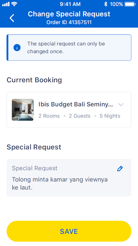 Modify My Booking